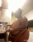 Black SSBW With Saggy Tits cooking nude snapshot 1