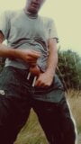 Long hard-on piss all over me trackies, Scallyoscar piss slave snapshot 6