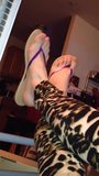 Cheetah legging en teenslippers schoenenspel snapshot 5