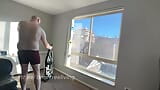 Straight Hunk Vacuums the Living Room Naked and in Underwear snapshot 15