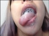 Latina does saliva play and deepthroats dildo snapshot 7