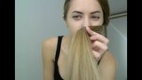 Super Sexy Long Haired Blonde Hairplay and Hairstyle snapshot 19