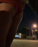 SEXY Fem Body! Ridiculously short shorts! Busy street corner snapshot 13