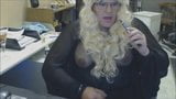 Smoking tranny cums snapshot 5