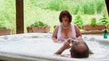 IN THE HOT TUB WITH HUBBY'S FRIEND snapshot 6