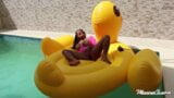 Pussy Party Poolside! Maxine X Fucking Herself And Cumming! snapshot 14