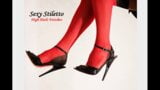 My black high heeled stiletto sandals snapshot 1