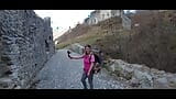 Caught! recognized by strangers while hiking in the mountains! Now I'm already fucking in a castle! snapshot 2