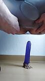 Sissy in collant strappati usa un dildo snapshot 2