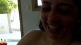 Housewife talking dirty, calling her husband a cuckold. She jerks him off and makes him cum! snapshot 6