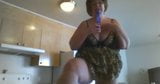 Dirty BBW Granny Standing Masturbating snapshot 4