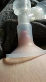 Nipple suctioned hard by breast pump snapshot 1