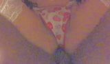 Sissy in candy panties taking BBC snapshot 6