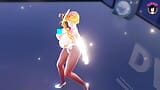 Sexy MILF mit riesigen Titten im sexy Bunny-Anzug tanzt (3D HENTAI) snapshot 2