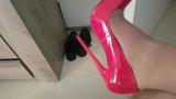 My wife whith new red heels snapshot 2