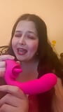 Seksspeeltje recensie en demonstratie: clitoris likken G-spot vibrator snapshot 4