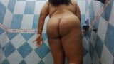 my young chubby brunnette wife taking a shower snapshot 10