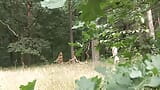 Curvy MILF from Germany pleasing a BBC in the middle of the woods snapshot 1