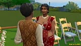 Hindi Version - Desi Milf Aunty let prakash play with her body before the wedding - WickedWhims snapshot 18