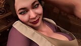 Mrdání sexy asijské milf služky v zadku poté, co ho vykouří - krátký klip 3D porno snapshot 15
