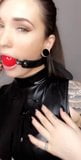 Bagged, drooling, latex girl snapshot 1