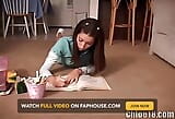 Cute American 18 Year Old Chloe 18 Plays with Crayons snapshot 6