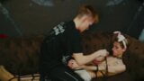 Baise par la bouche en utilisant le bondage shibari snapshot 7