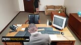 Perv Principal - Petite Stepmom Vivianne DeSilva Satisfies The Kinky Principal To Avoid Expulsion snapshot 1