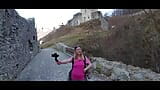 Caught! recognized by strangers while hiking in the mountains! Now I'm already fucking in a castle! snapshot 1