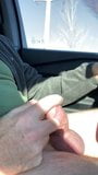 Stroking while driving with precum snapshot 6