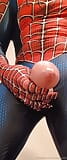 Check out Spiderman's COCK on the movie set cosplay superhero snapshot 7