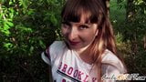 Student Outdoor Sucking Dick in the Forest - Cum Swallow snapshot 10