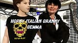 La vecchia nonna tettona Gemma e il suo giovane ragazzo di 21 anni Valentino snapshot 1