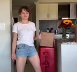 Joey King dancing in jean shorts snapshot 1