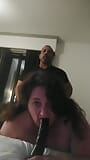 Fuck my ass, Daddy! Mature BBW sub slut Kittenbritches throats dildo while getting rough anal from BBC snapshot 2