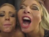 2 Dirty Blonde British MILFS take cum all over their faces snapshot 13