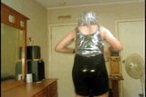 Silver Bodysuit and Black Latex  Aerobics! snapshot 9