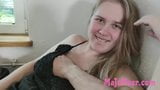 Cute curvy teen Maja urgently needs a cock in her pussy snapshot 4