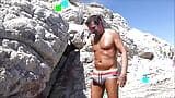 Cabo 2018 Speedo Bulge Beach Jerkoff and Cum snapshot 14