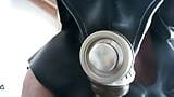 gasmasked latex nun riding black dildo snapshot 10