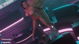 Cyberpunk - Lara Croft golpeada en el escenario snapshot 5