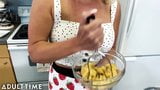 MODEL TIME - MILF Gives POV Blowie & Swallows in the Kitchen snapshot 2