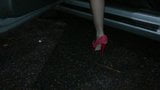 Giada Fishnet Heels Outdoor and Pedal Pumping snapshot 3