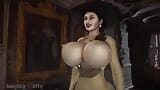 Lady Dimitrescu's Gigantic Tits Bounce Dramatically When She Walks snapshot 1