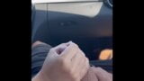 Hitchhiking - Busty Cougar jerks me off while Driving snapshot 8