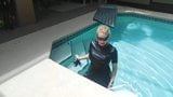 Leather clothes in the pool snapshot 3