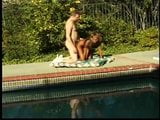 Hot little Asian gives white guy sloppy head poolside snapshot 15