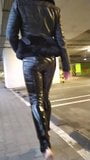 Shiny Latex Leather Pvc Vinyl Rubber Pants Leggings snapshot 3