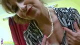 Delicious Granny Striptease snapshot 5