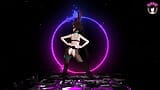 Симпатичная тинка танцует в сексуальных колготках (3D, хентай) snapshot 2